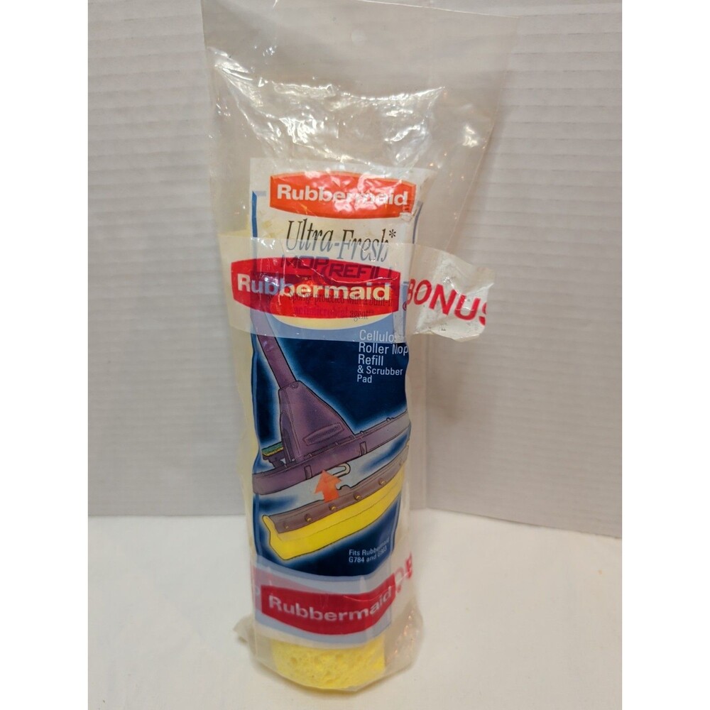 Rubbermaid Sponge Roller Mop Refill Scrubber Pad Ultra Fresh G784 G903 New